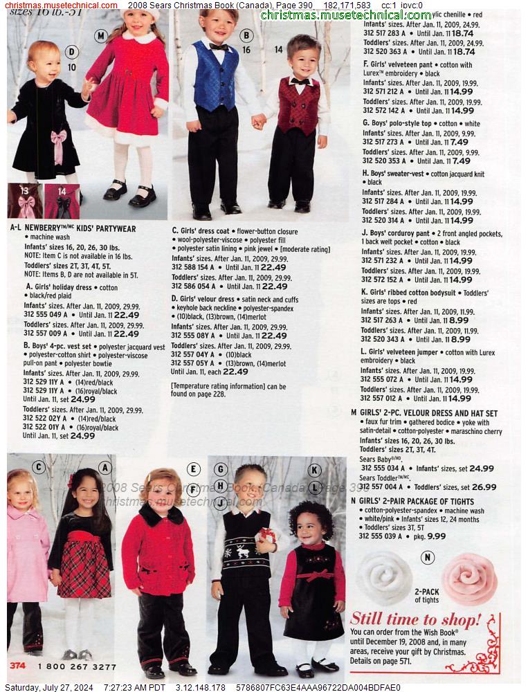 2008 Sears Christmas Book (Canada), Page 390