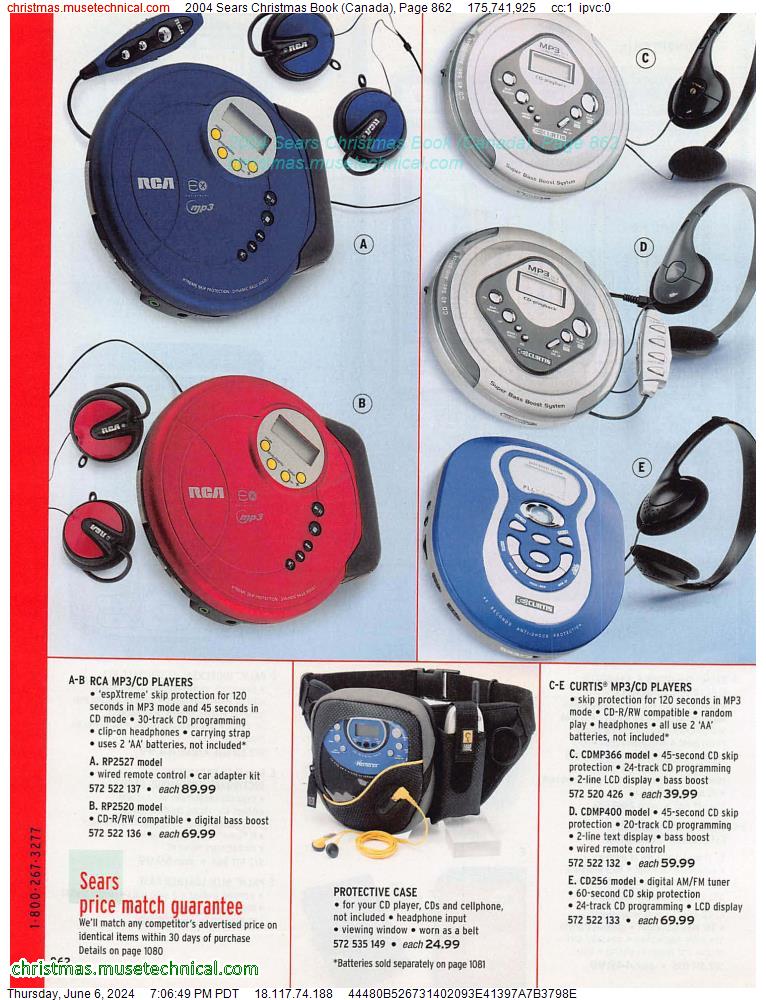 2004 Sears Christmas Book (Canada), Page 862