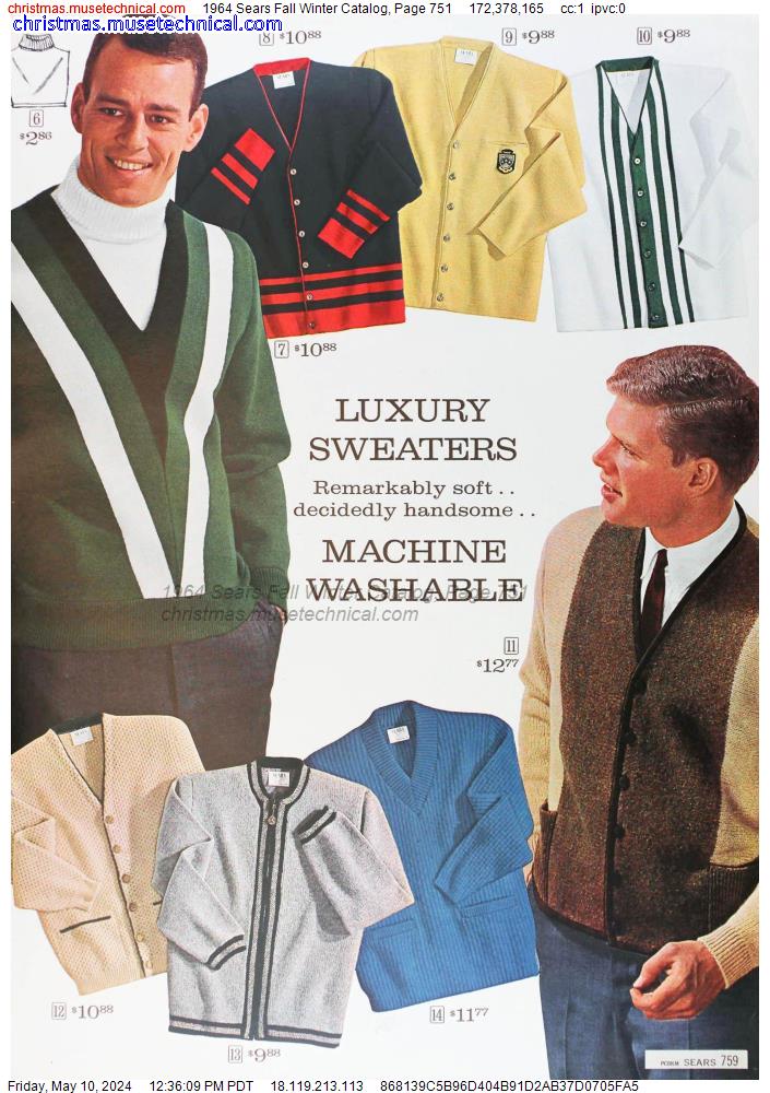 1964 Sears Fall Winter Catalog, Page 751