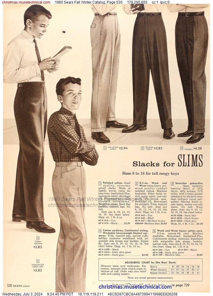 1960 Sears Fall Winter Catalog, Page 530