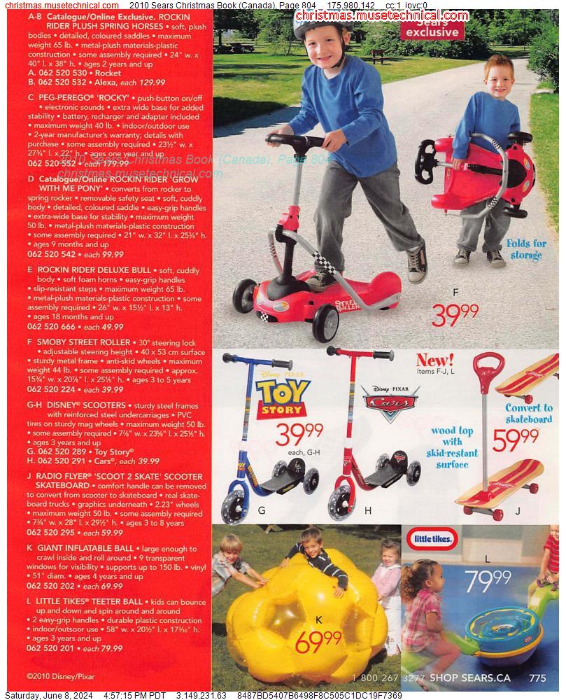 2010 Sears Christmas Book (Canada), Page 804