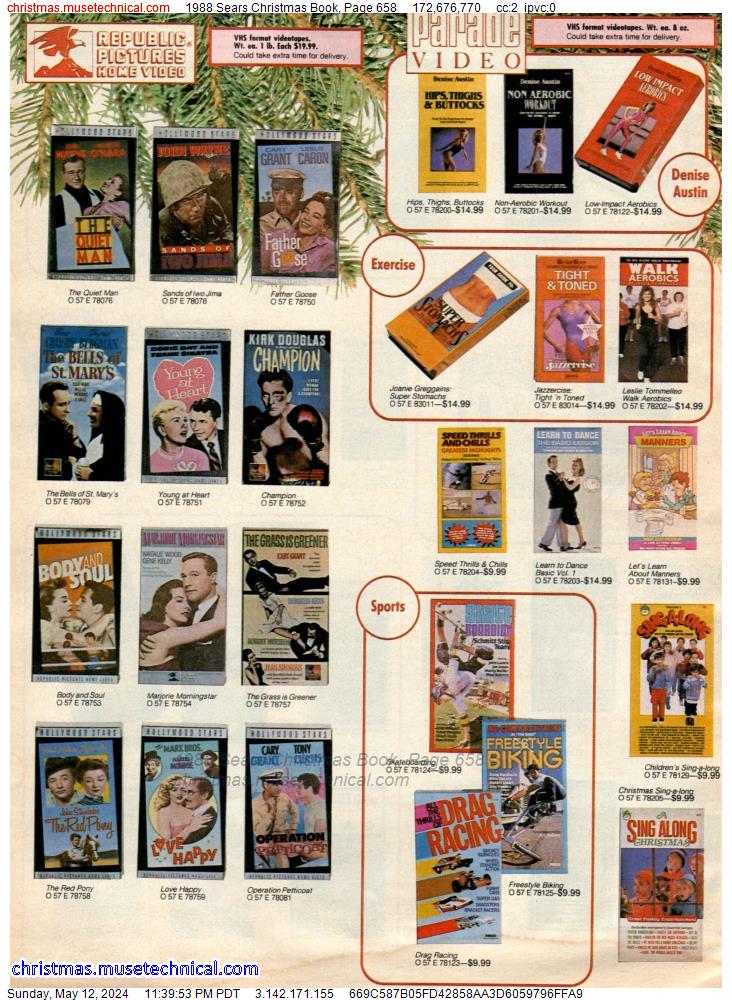 1988 Sears Christmas Book, Page 658