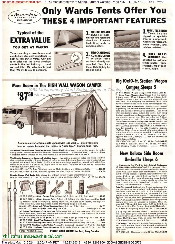 1964 Montgomery Ward Spring Summer Catalog, Page 606