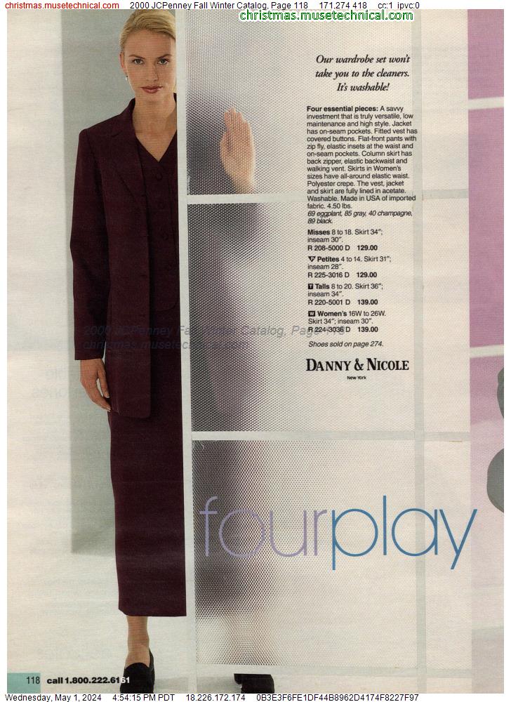 2000 JCPenney Fall Winter Catalog, Page 118