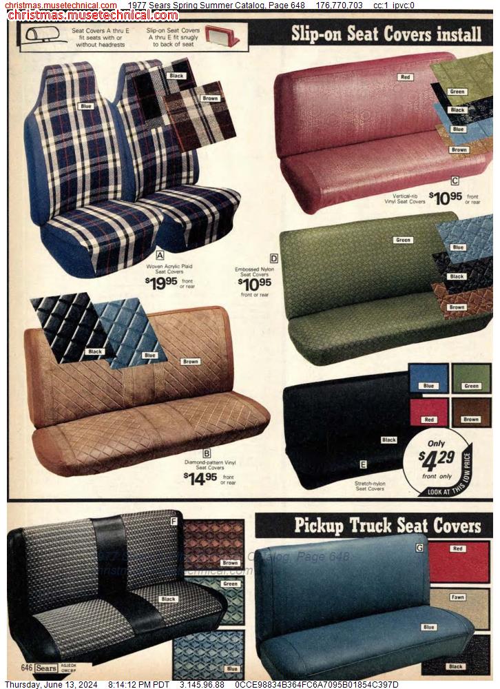 1977 Sears Spring Summer Catalog, Page 648