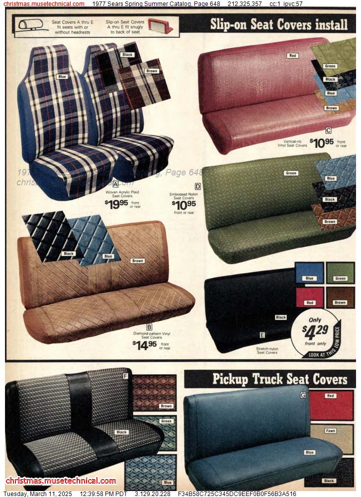 1977 Sears Spring Summer Catalog, Page 648