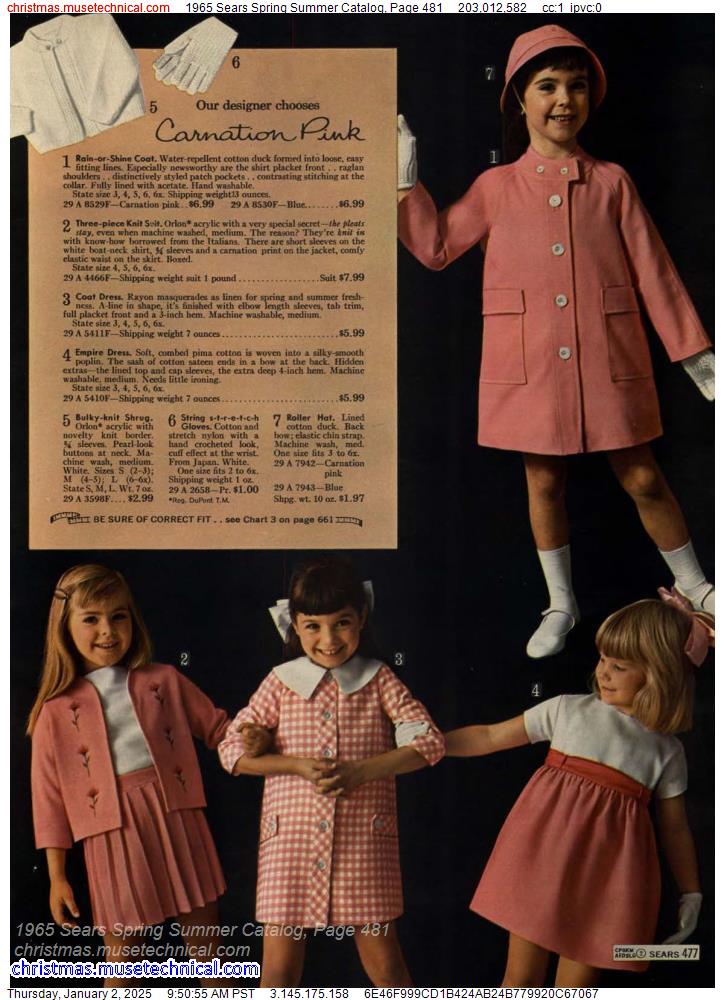 1965 Sears Spring Summer Catalog, Page 481