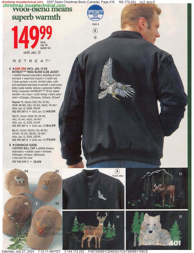 2007 Sears Christmas Book (Canada), Page 419