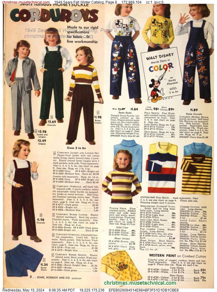 1949 Sears Fall Winter Catalog, Page 8