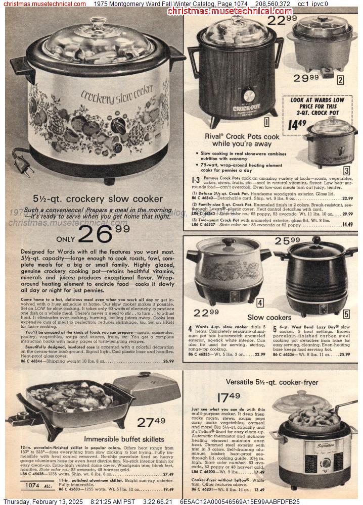 1975 Montgomery Ward Fall Winter Catalog, Page 1074