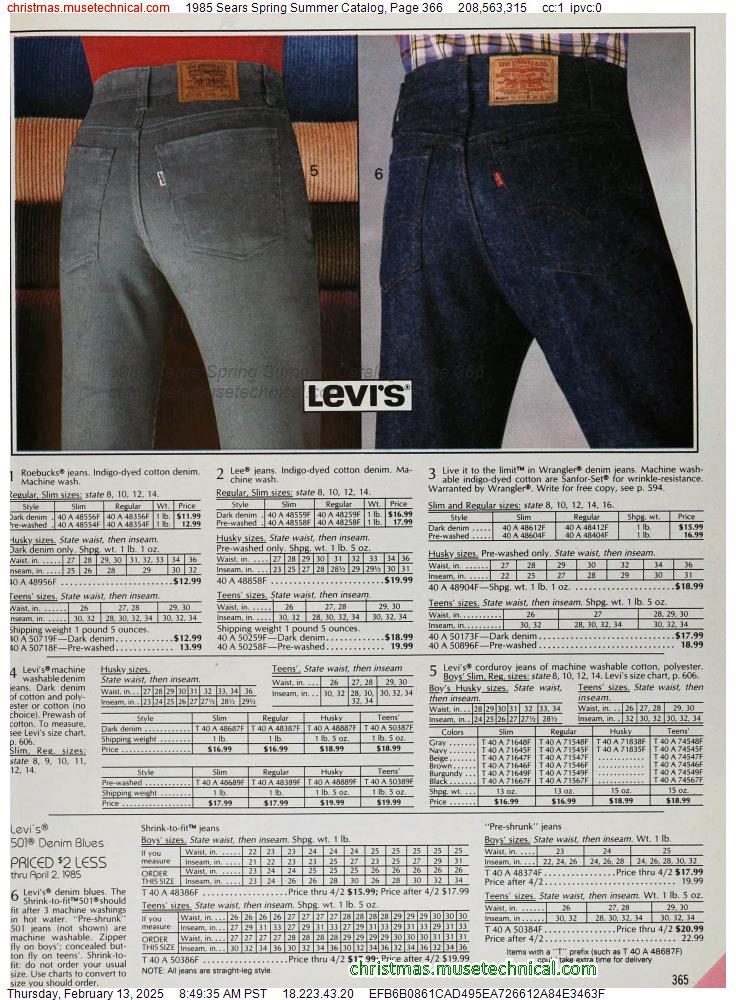 1985 Sears Spring Summer Catalog, Page 366