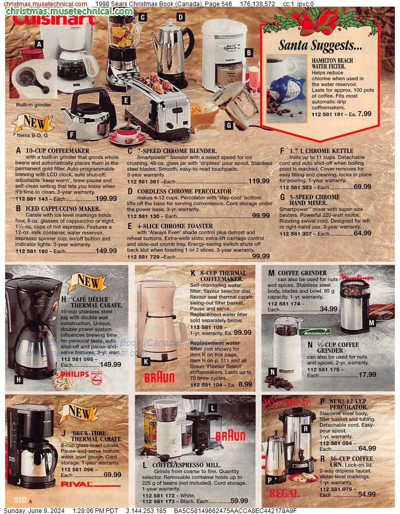 1998 Sears Christmas Book (Canada), Page 546