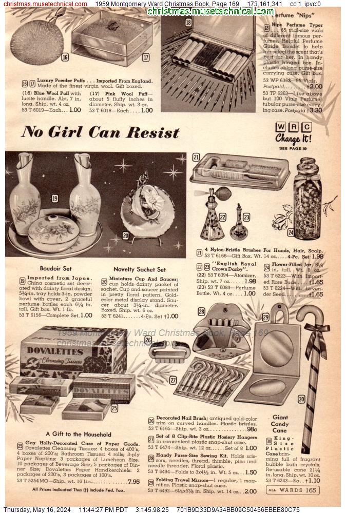 1959 Montgomery Ward Christmas Book, Page 169