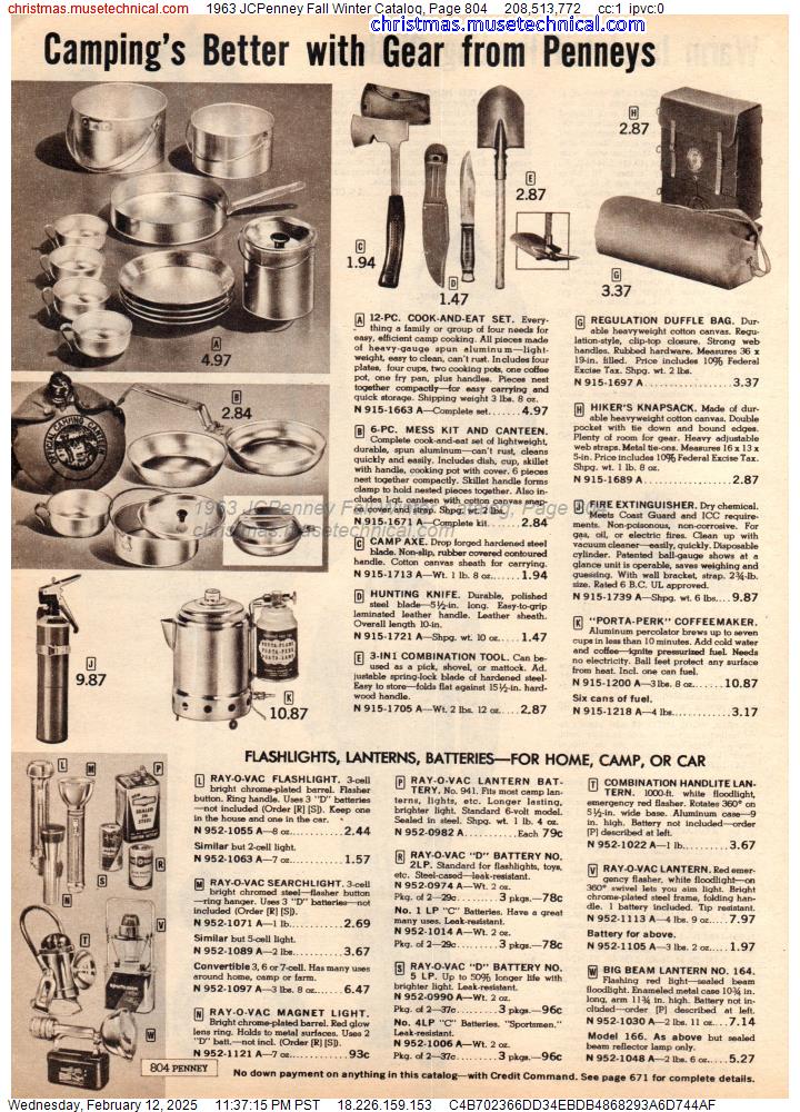 1963 JCPenney Fall Winter Catalog, Page 804