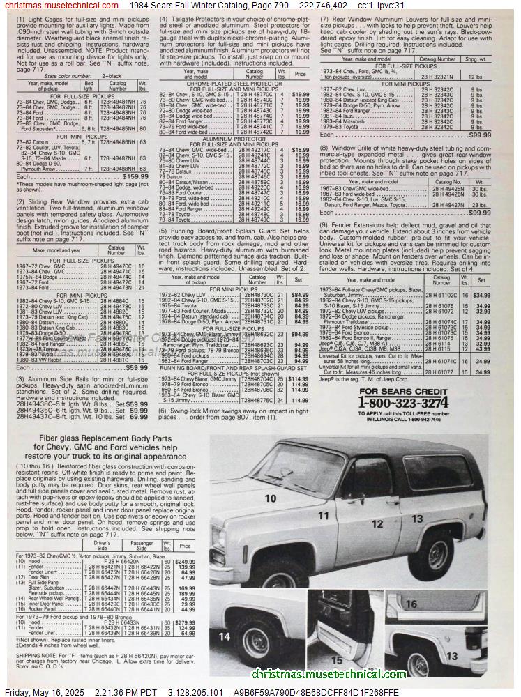 1984 Sears Fall Winter Catalog, Page 790