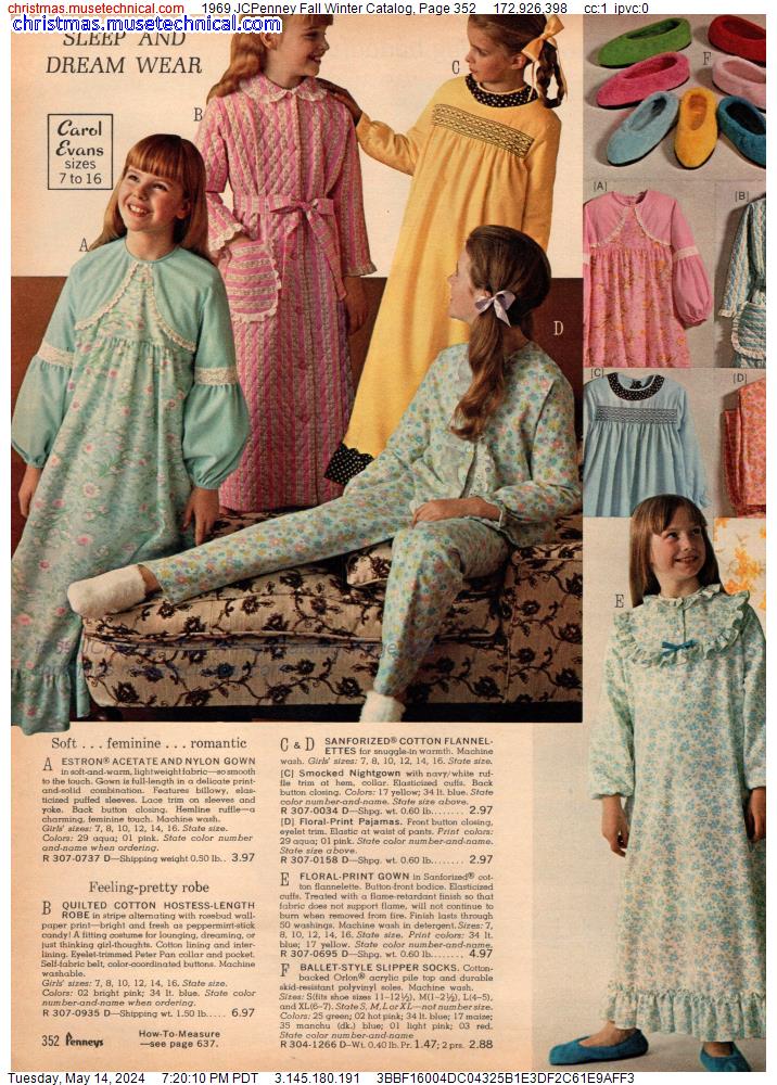 1969 JCPenney Fall Winter Catalog, Page 352
