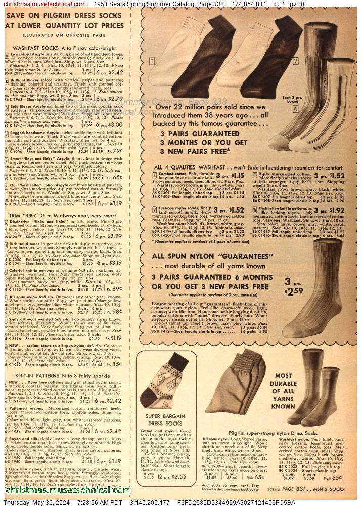 1951 Sears Spring Summer Catalog, Page 338