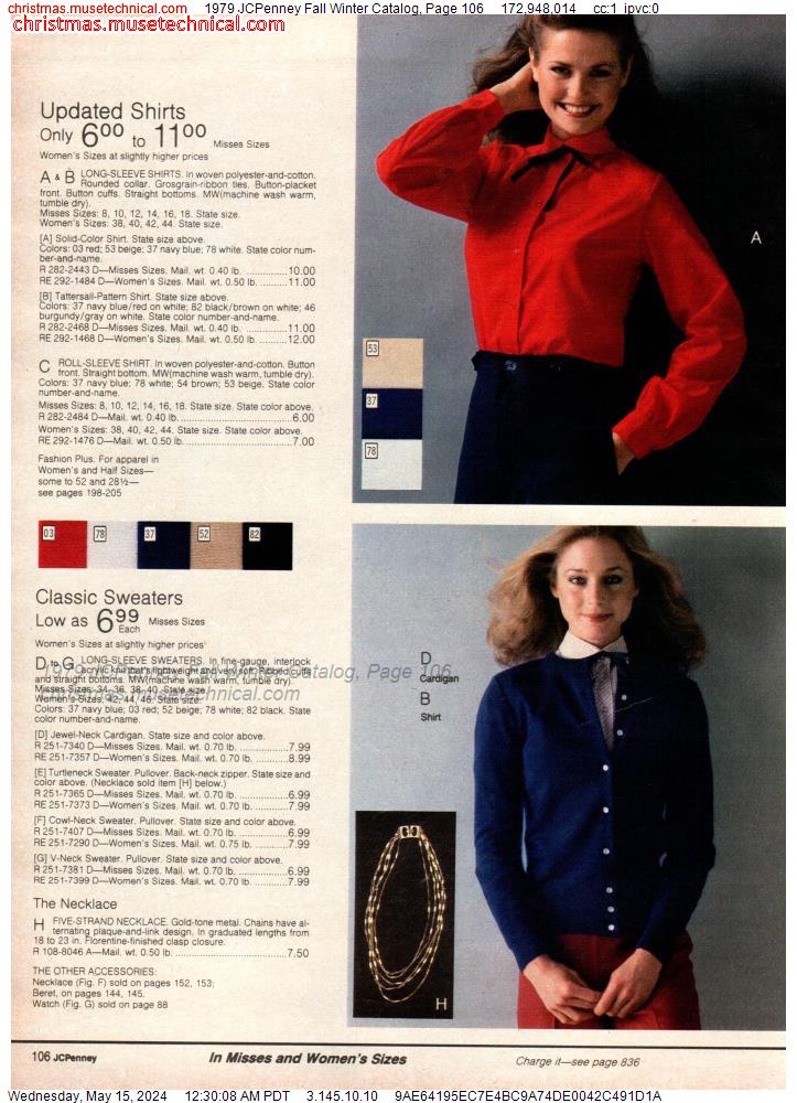 1979 JCPenney Fall Winter Catalog, Page 106