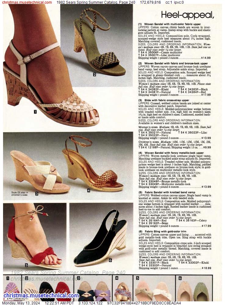 1982 Sears Spring Summer Catalog, Page 240