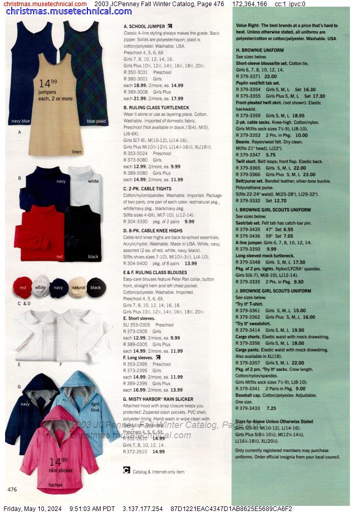 2003 JCPenney Fall Winter Catalog, Page 476