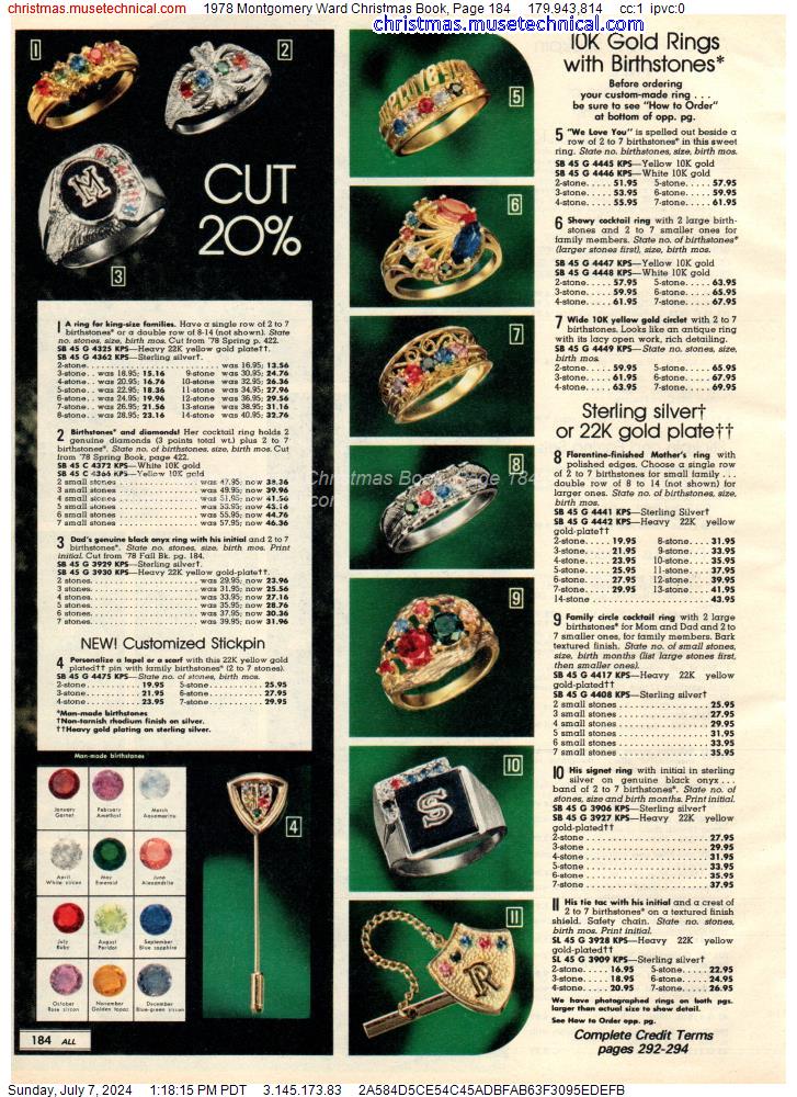 1978 Montgomery Ward Christmas Book, Page 184