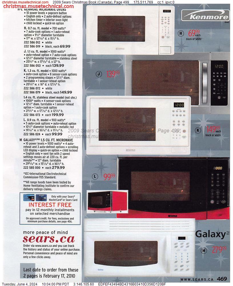 2009 Sears Christmas Book (Canada), Page 499