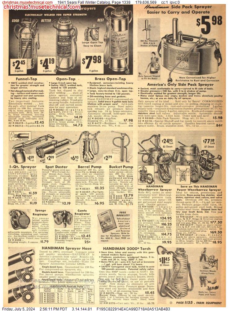 1941 Sears Fall Winter Catalog, Page 1338