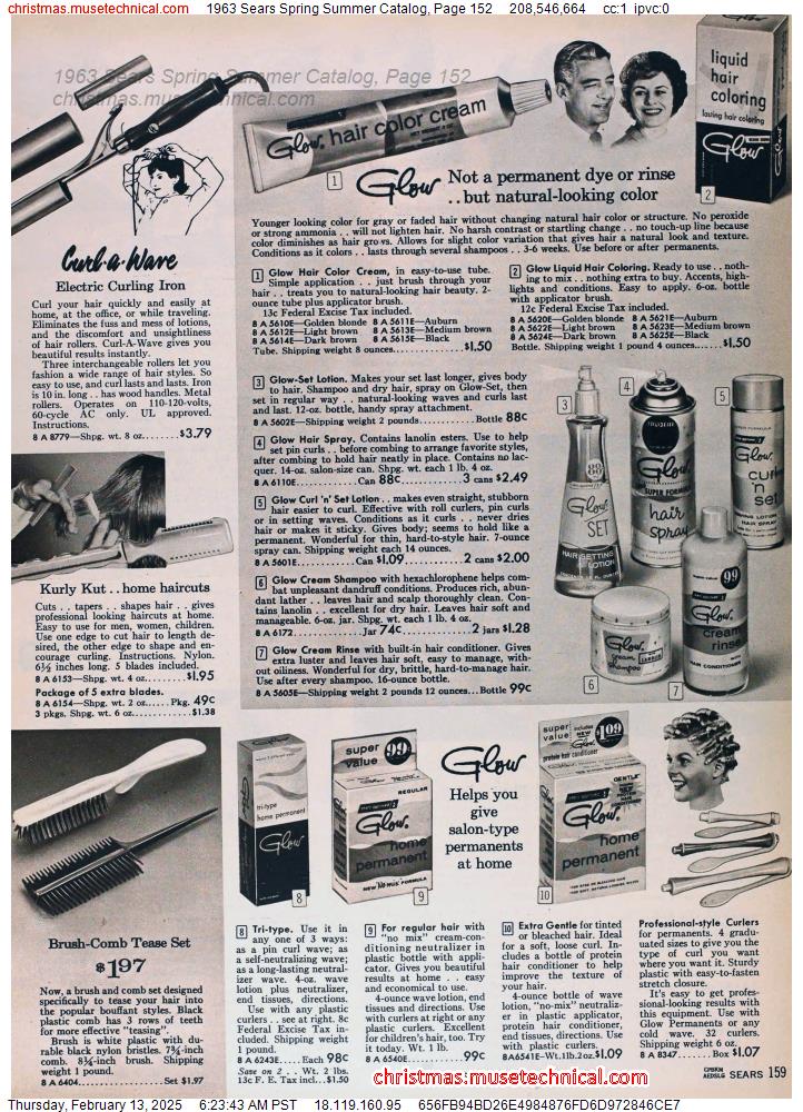 1963 Sears Spring Summer Catalog, Page 152