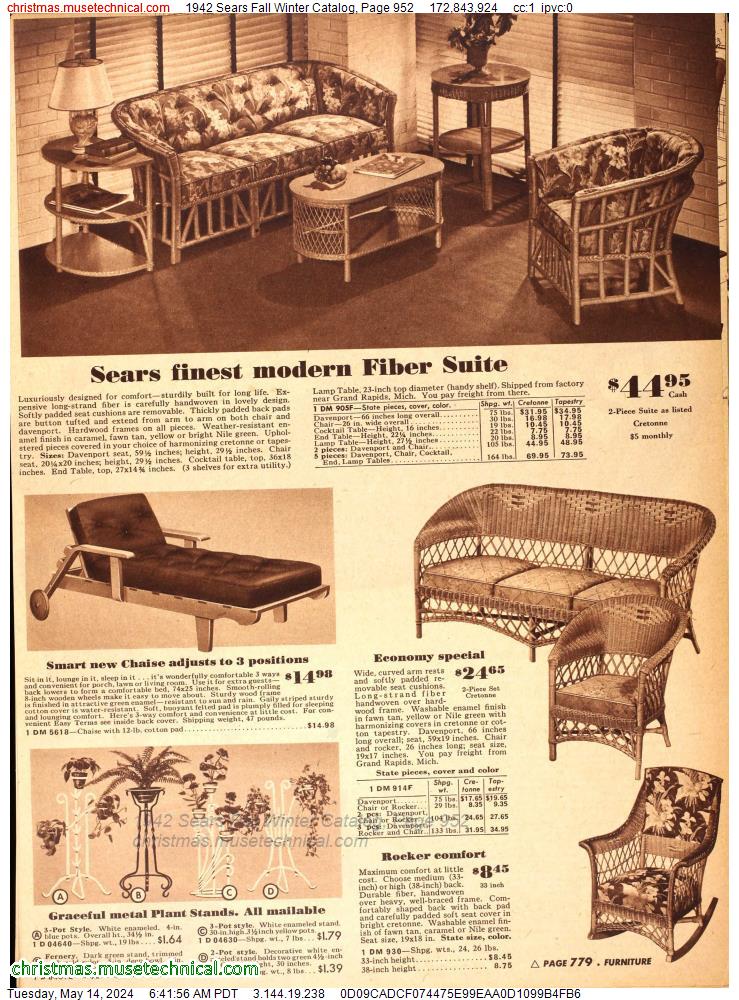 1942 Sears Fall Winter Catalog, Page 952