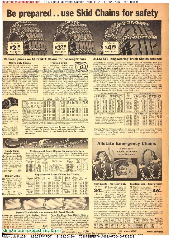 1942 Sears Fall Winter Catalog, Page 1122
