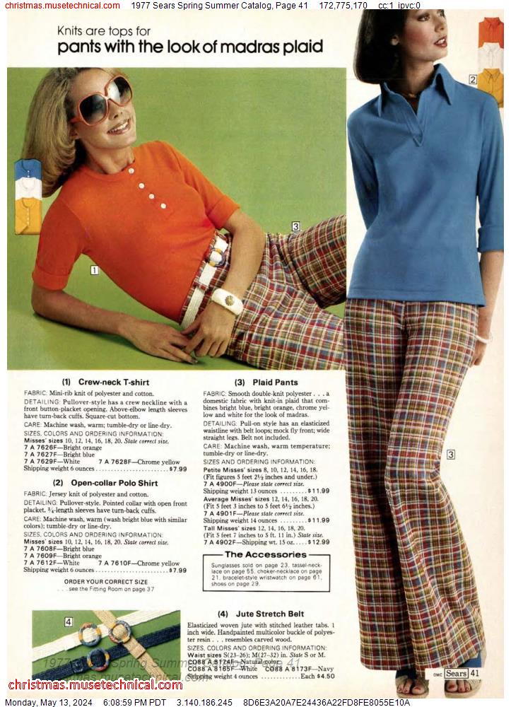 1977 Sears Spring Summer Catalog, Page 41