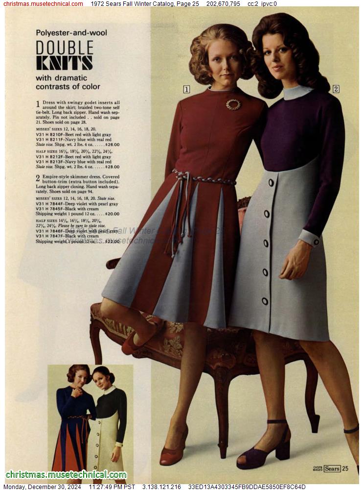 1972 Sears Fall Winter Catalog, Page 25