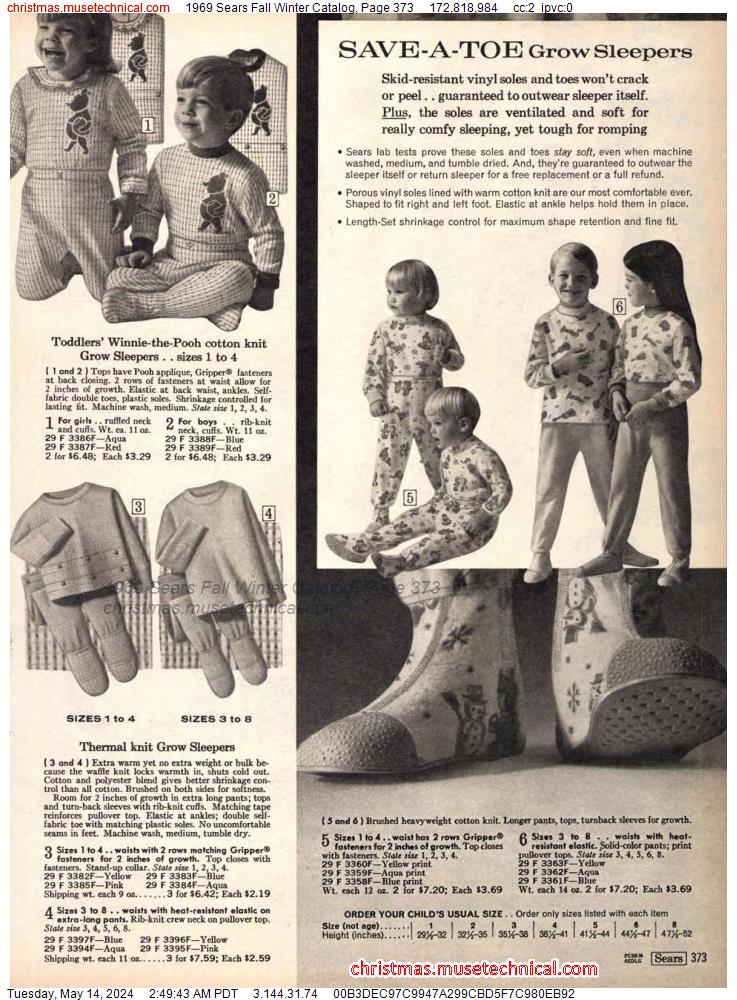 1969 Sears Fall Winter Catalog, Page 373