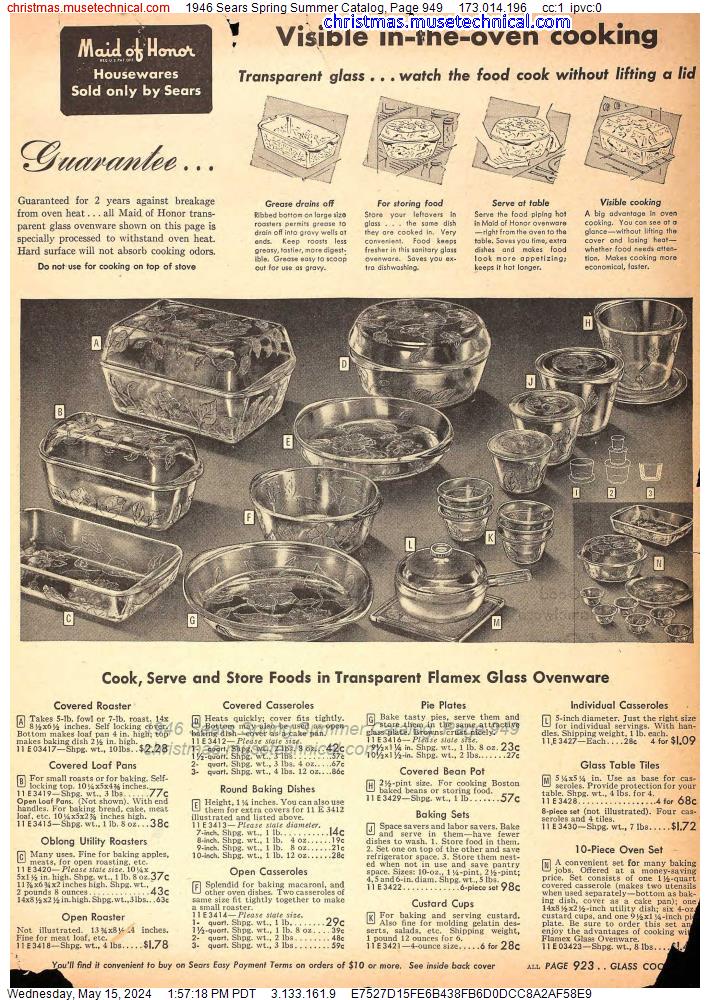 1946 Sears Spring Summer Catalog, Page 949