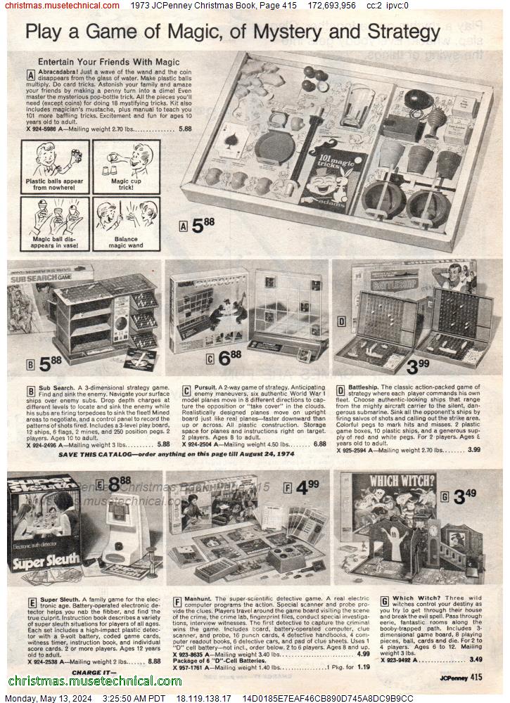 1973 JCPenney Christmas Book, Page 415