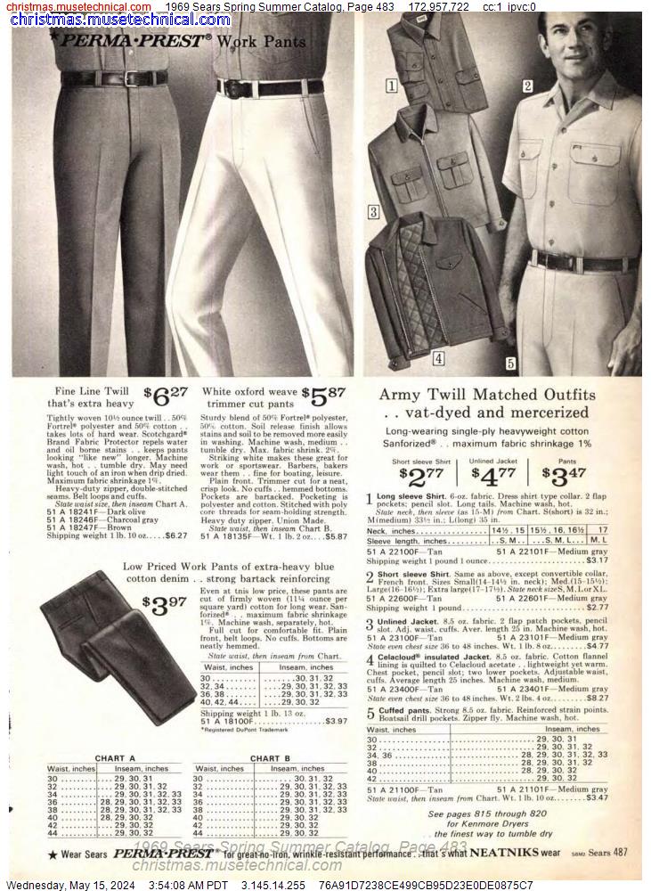 1969 Sears Spring Summer Catalog, Page 483