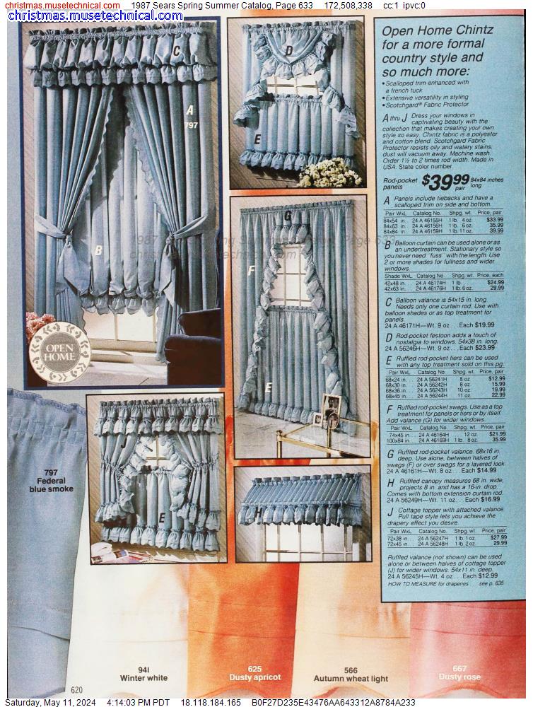 1987 Sears Spring Summer Catalog, Page 633