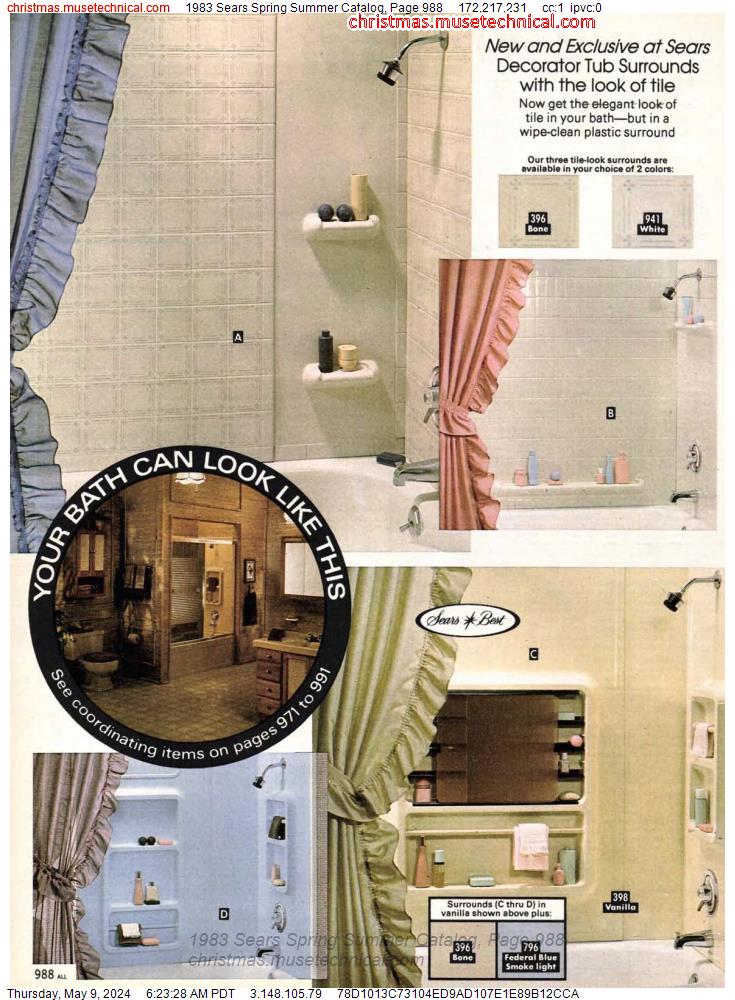 1983 Sears Spring Summer Catalog, Page 988
