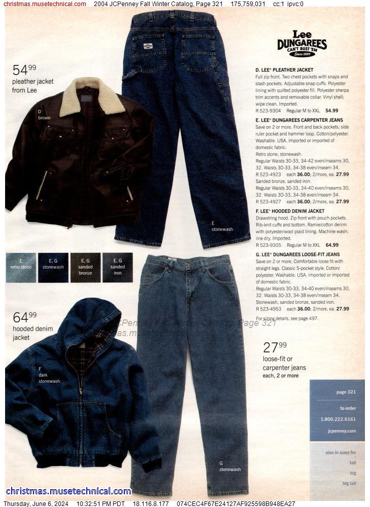 2004 JCPenney Fall Winter Catalog, Page 321