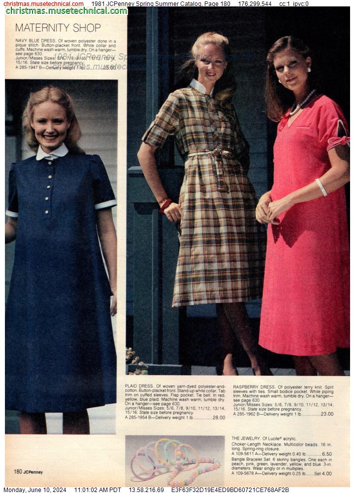 1981 JCPenney Spring Summer Catalog, Page 180