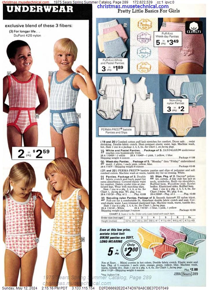 1975 Sears Spring Summer Catalog, Page 289