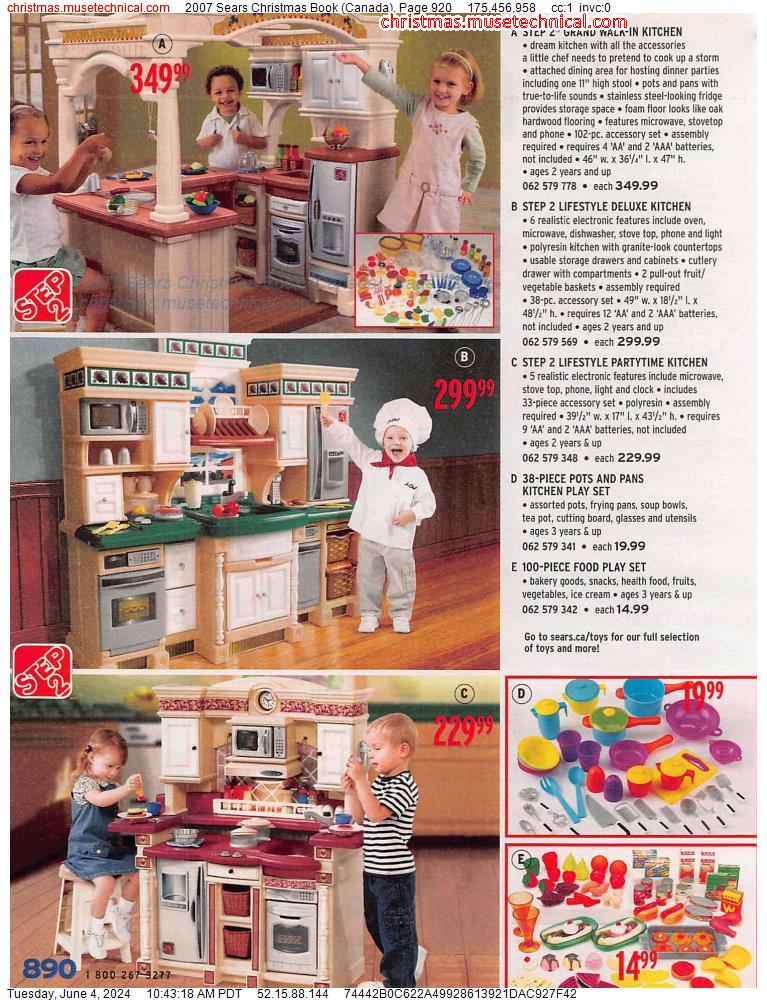 2007 Sears Christmas Book (Canada), Page 920