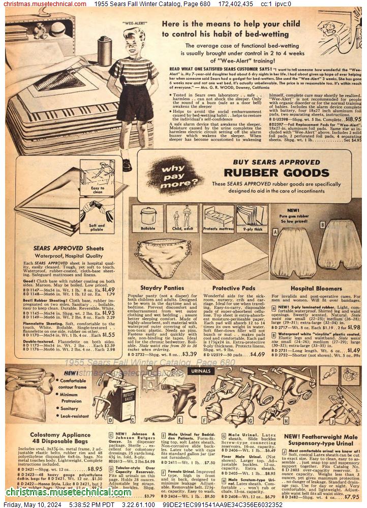 1955 Sears Fall Winter Catalog, Page 680