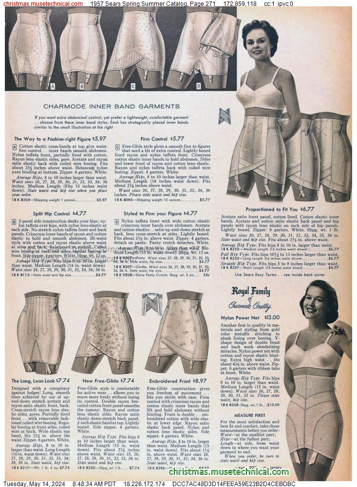 1957 Sears Spring Summer Catalog, Page 271