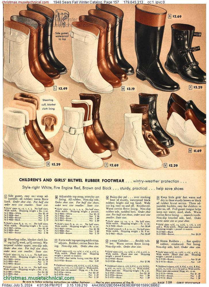 1948 Sears Fall Winter Catalog, Page 157