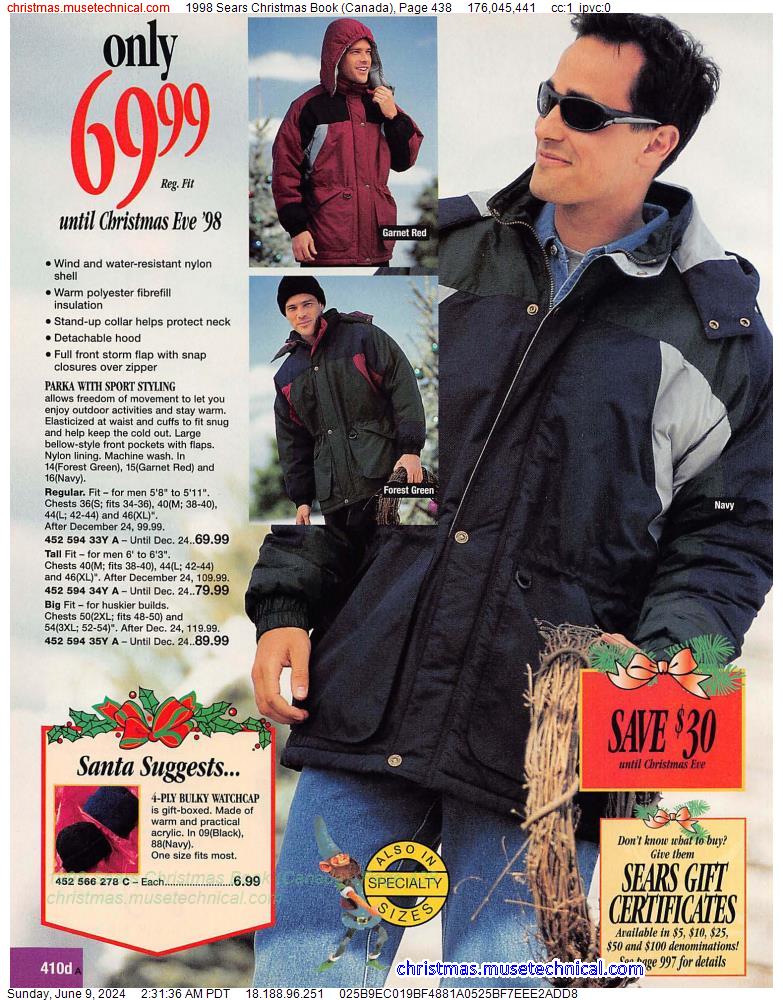 1998 Sears Christmas Book (Canada), Page 438