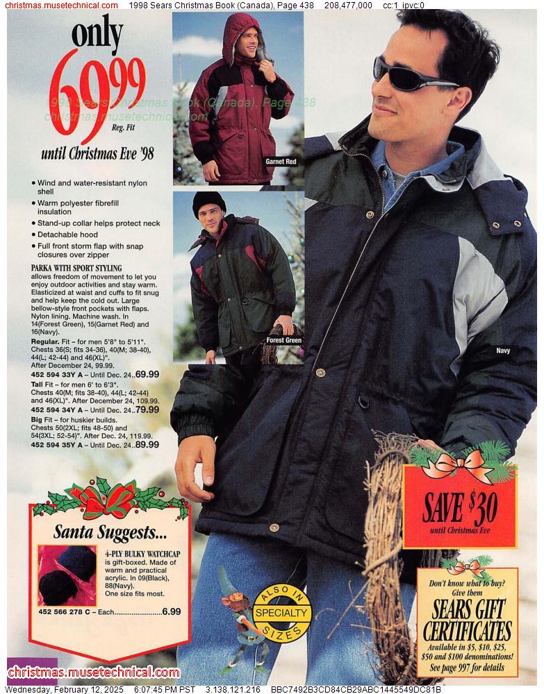 1998 Sears Christmas Book (Canada), Page 438