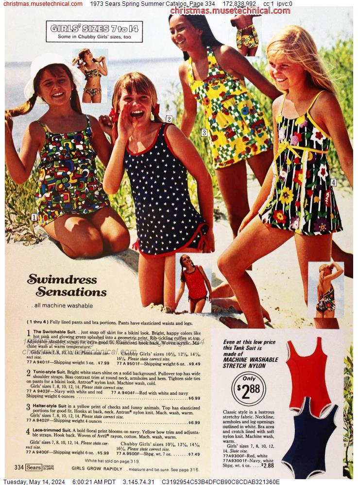 1973 Sears Spring Summer Catalog, Page 334