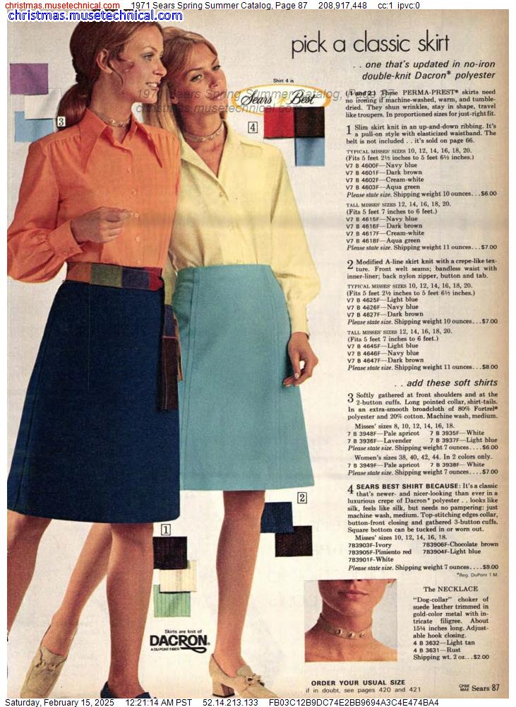 1971 Sears Spring Summer Catalog, Page 87