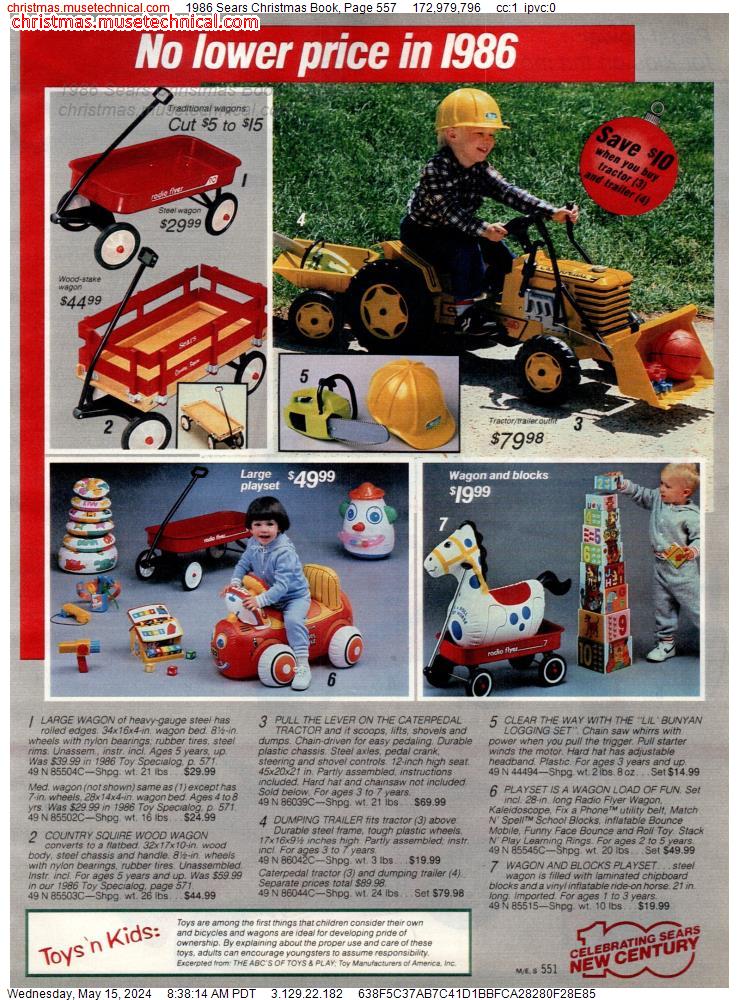 1986 Sears Christmas Book, Page 557